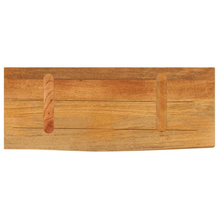 Dessus de table à bord vivant 70x20x3,8 cm bois massif manguier - Photo n°5