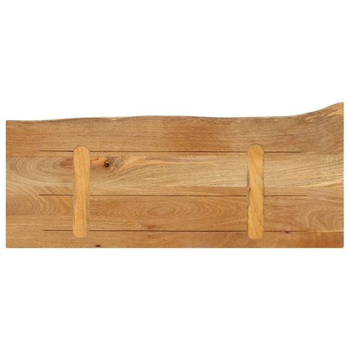 Dessus de table à bord vivant 70x30x2,5 cm bois massif manguier - Photo n°5