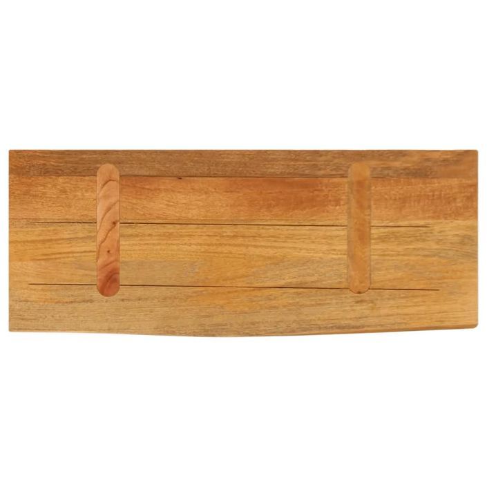 Dessus de table à bord vivant 70x30x3,8 cm bois massif manguier - Photo n°5