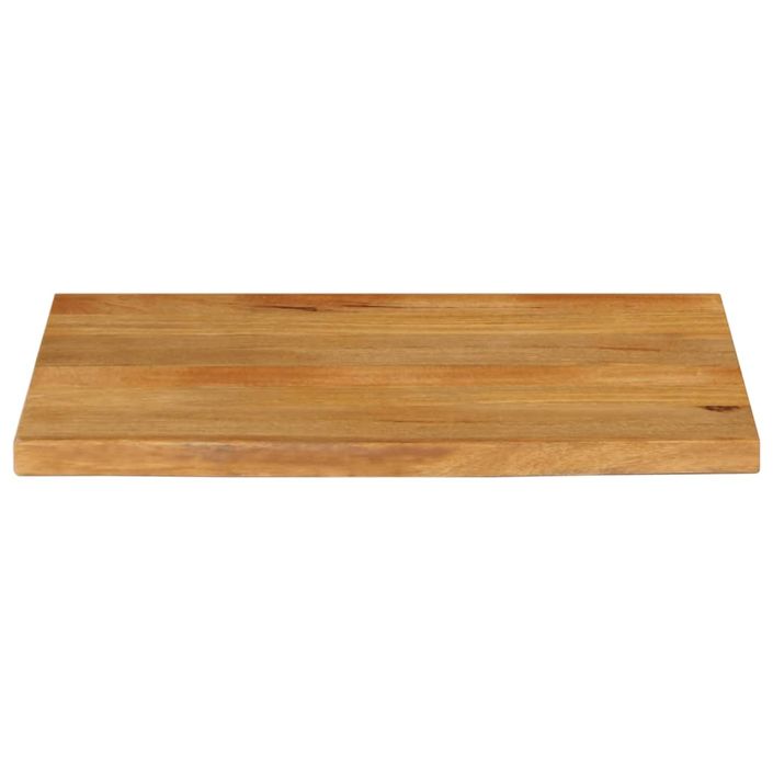 Dessus de table à bord vivant 70x60x2,5 cm bois massif manguier - Photo n°3