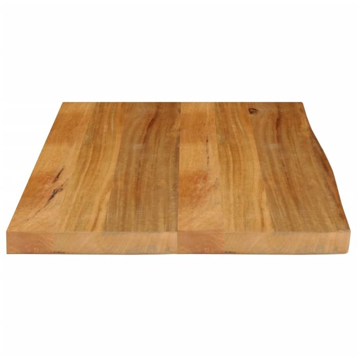 Dessus de table à bord vivant 70x60x2,5 cm bois massif manguier - Photo n°4