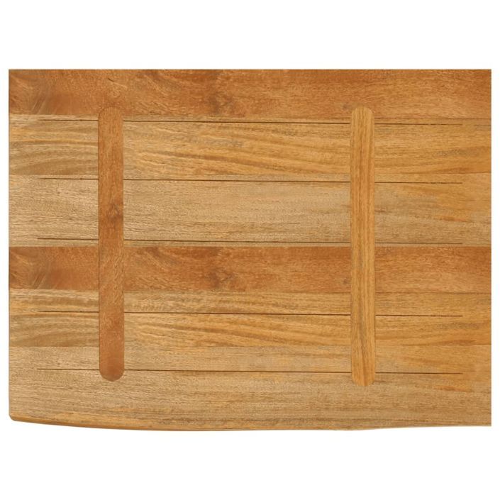 Dessus de table à bord vivant 70x60x3,8 cm bois massif manguier - Photo n°5