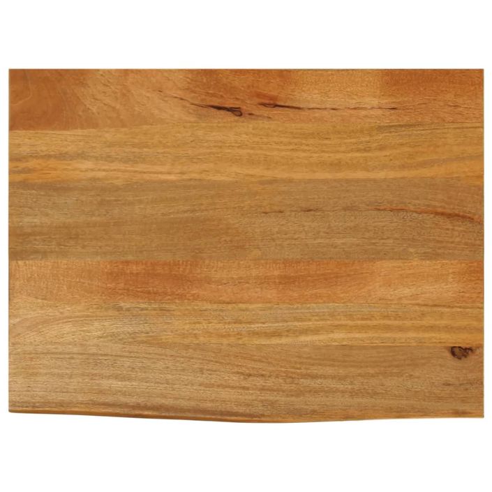 Dessus de table à bord vivant 80x60x3,8 cm bois massif manguier - Photo n°1