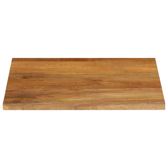 Dessus de table à bord vivant 80x80x2,5 cm bois massif manguier - Photo n°3