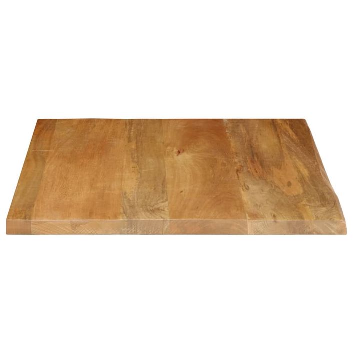 Dessus de table à bord vivant 80x80x2,5 cm bois massif manguier - Photo n°4