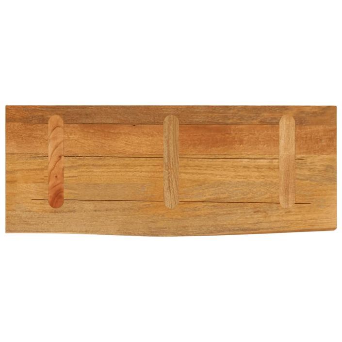 Dessus de table à bord vivant 90x20x2,5 cm bois massif manguier - Photo n°5