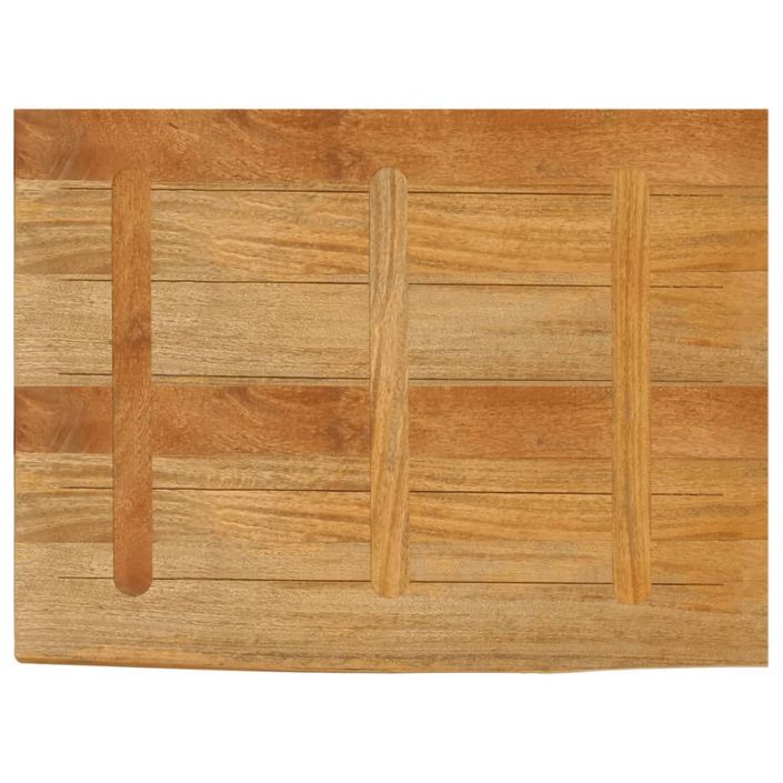 Dessus de table à bord vivant 90x60x2,5 cm bois massif manguier - Photo n°5