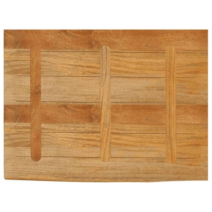 Dessus de table à bord vivant 90x60x3,8 cm bois massif manguier - Photo n°5