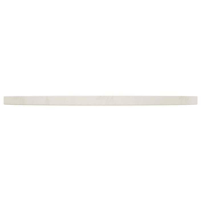 Dessus de table Blanc Ø60x2,5 cm Bois de pin massif - Photo n°3