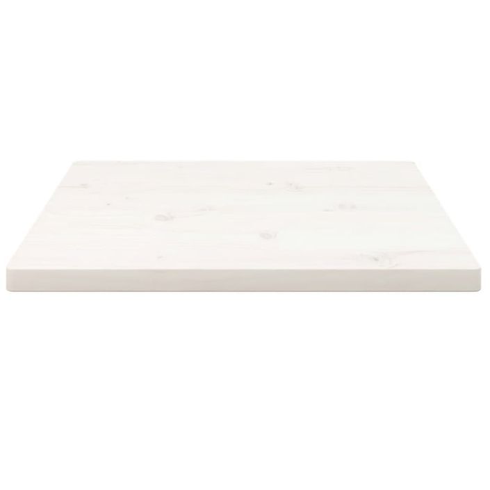 Dessus de table blanc 60x60x2,5 cm bois de pin massif - Photo n°3