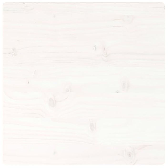 Dessus de table blanc 60x60x2,5 cm bois de pin massif - Photo n°4