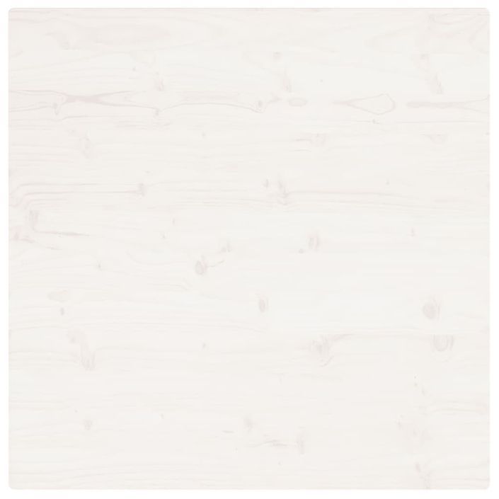 Dessus de table blanc 80x80x2,5 cm bois de pin massif - Photo n°4