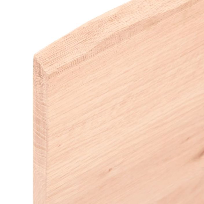 Dessus de table bois chêne massif non traité bordure assortie - Photo n°4