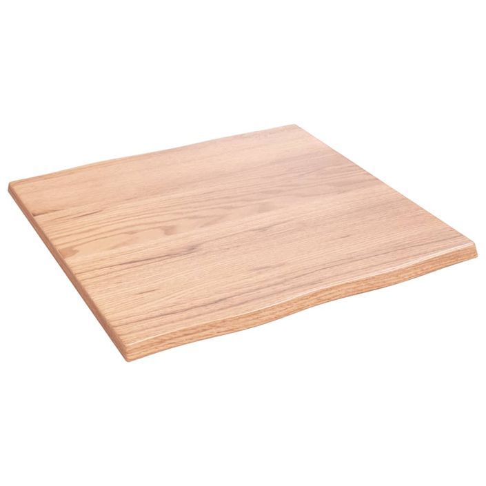 Dessus de table bois chêne massif traité bordure assortie - Photo n°4