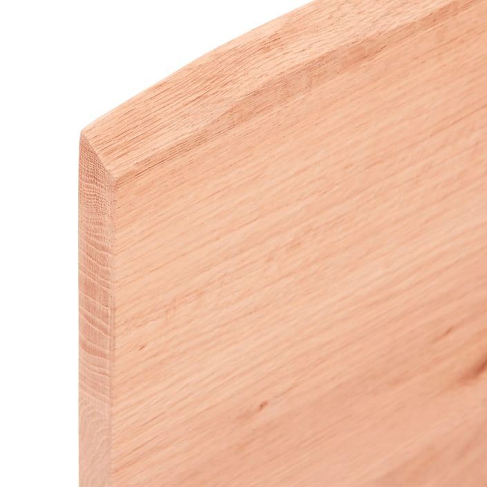 Dessus de table bois chêne massif traité bordure assortie - Photo n°6