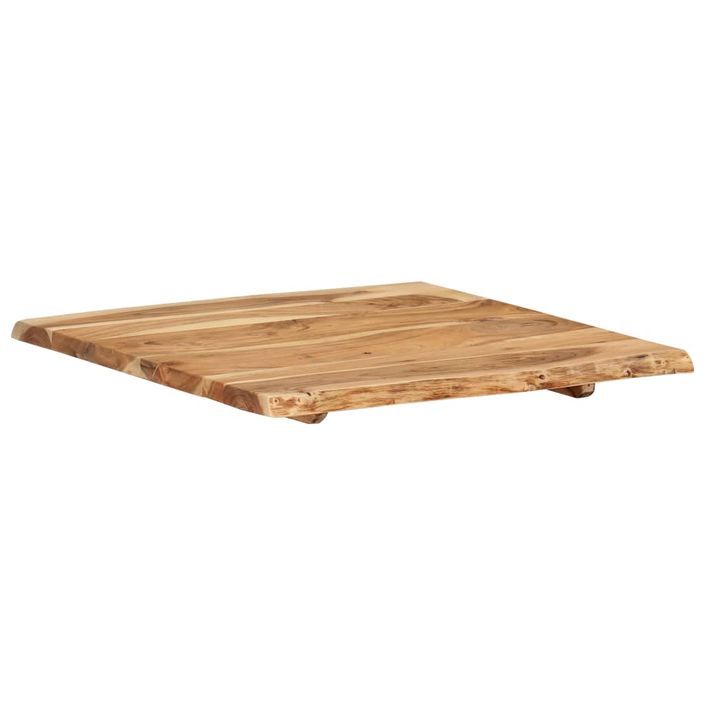 Dessus de table Bois d'acacia massif 60x(50-60)x2,5 cm - Photo n°4