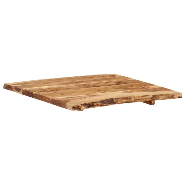 Dessus de table Bois d'acacia massif 60x(50-60)x2,5 cm - Photo n°6