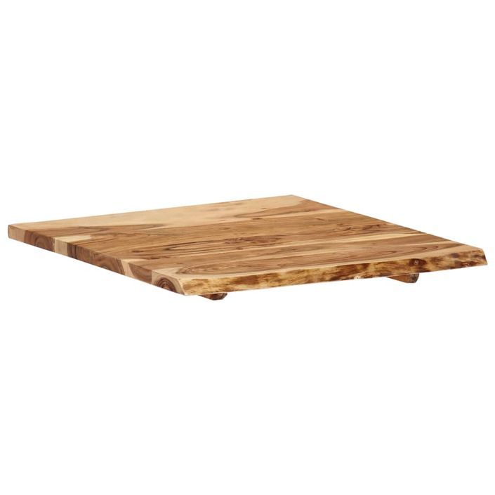 Dessus de table Bois d'acacia massif 60x(50-60)x2,5 cm - Photo n°7