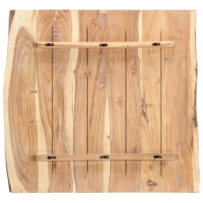 Dessus de table Bois d'acacia massif 60x(50-60)x3,8 cm - Photo n°2