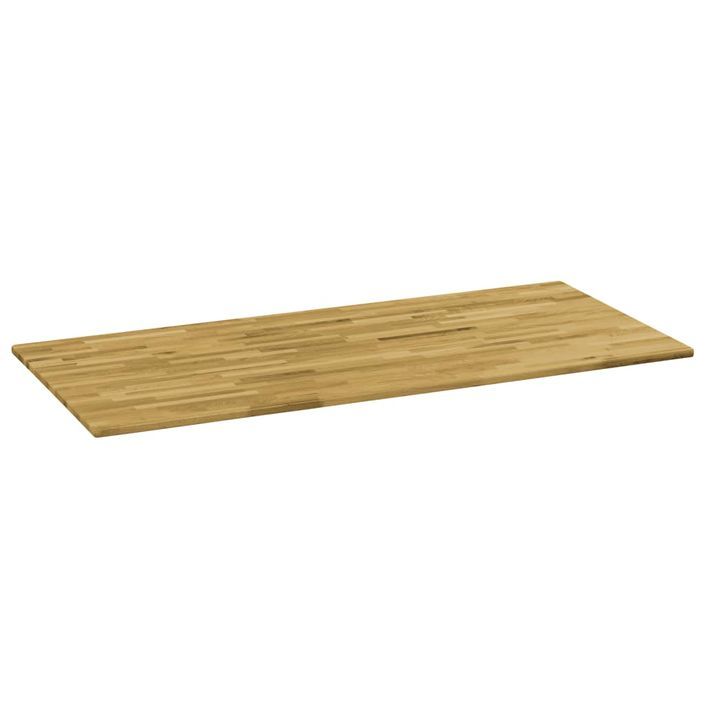 Dessus de table Bois de chêne Rectangulaire 23 mm 140x60 cm - Photo n°2