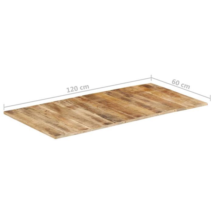 Dessus de table bois de manguier solide 15-16 mm 120x60 cm - Photo n°7