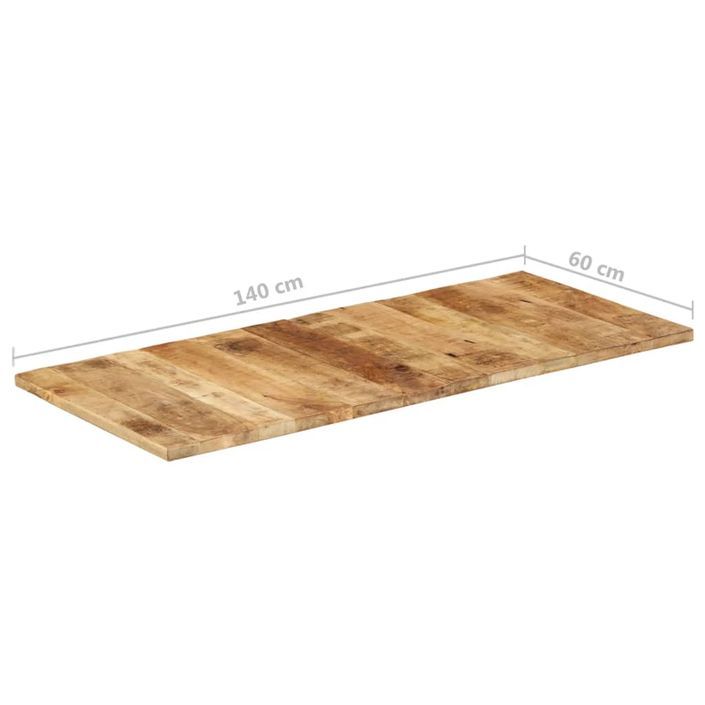 Dessus de table Bois de manguier solide 25-27 mm 140x60 cm - Photo n°7