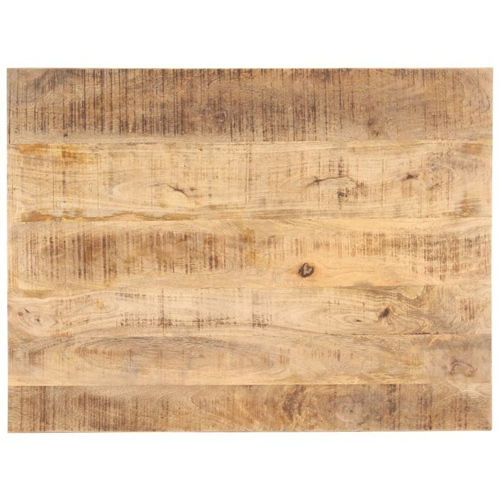 Dessus de table Bois de manguier solide 25-27 mm 80x60 cm - Photo n°1