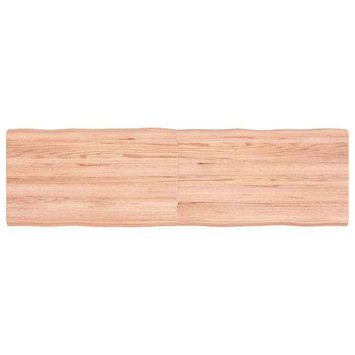 Dessus de table bois massif traité bordure assortie - Photo n°1