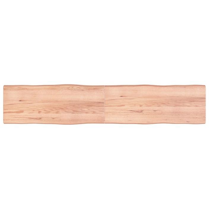 Dessus de table bois massif traité bordure assortie - Photo n°1