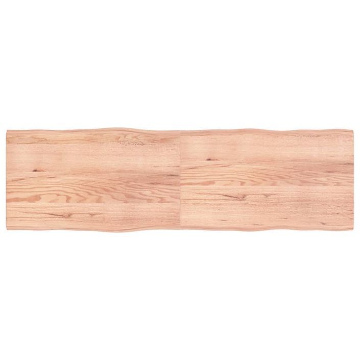 Dessus de table bois massif traité bordure assortie - Photo n°1