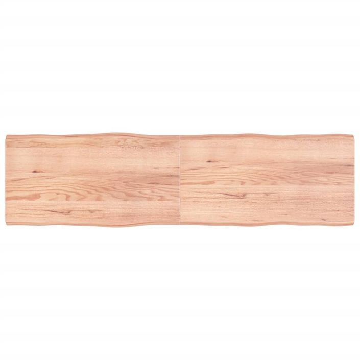 Dessus de table bois massif traité bordure assortie - Photo n°1