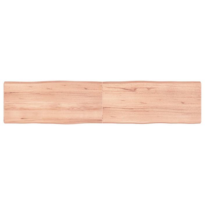 Dessus de table bois massif traité bordure assortie - Photo n°1