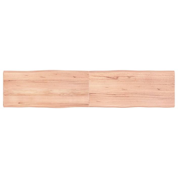 Dessus de table bois massif traité bordure assortie - Photo n°1