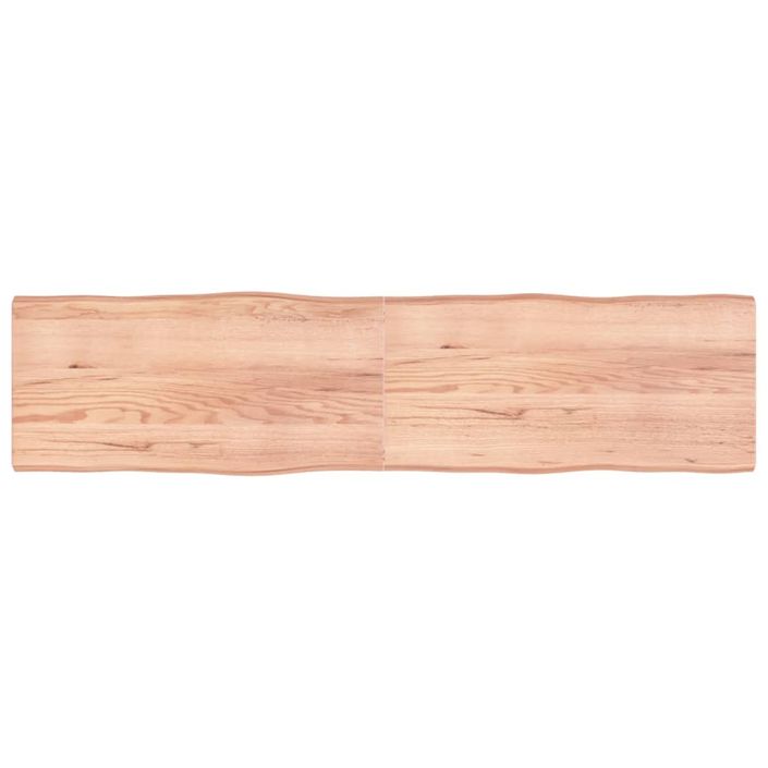 Dessus de table bois massif traité bordure assortie - Photo n°1