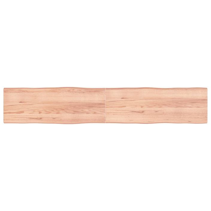 Dessus de table bois massif traité bordure assortie - Photo n°1