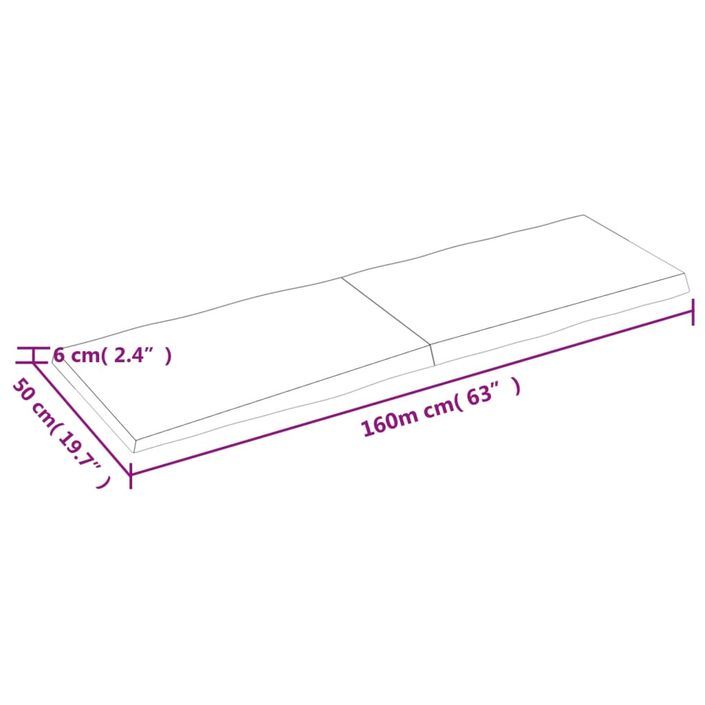 Dessus de table bois massif traité bordure assortie - Photo n°10