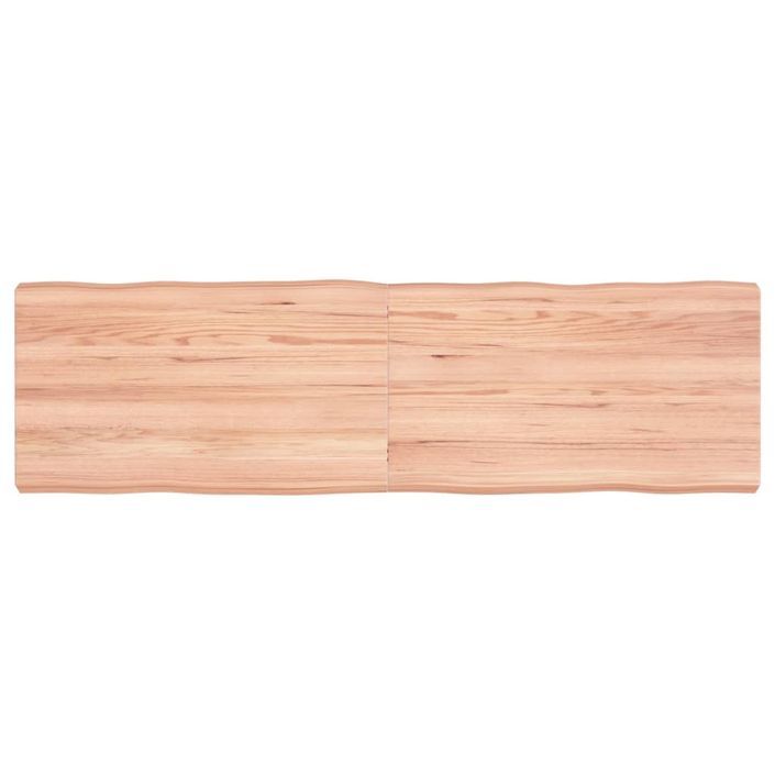 Dessus de table bois massif traité bordure assortie - Photo n°1