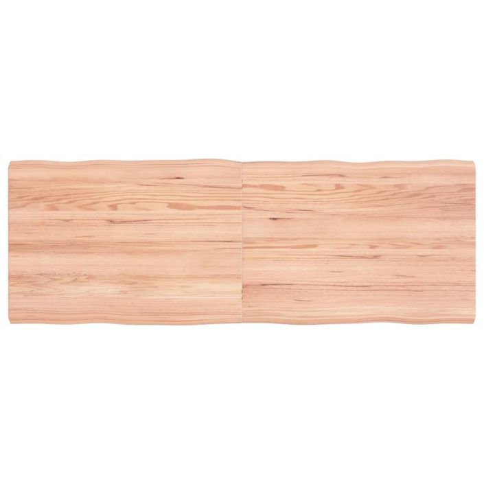 Dessus de table bois massif traité bordure assortie - Photo n°1