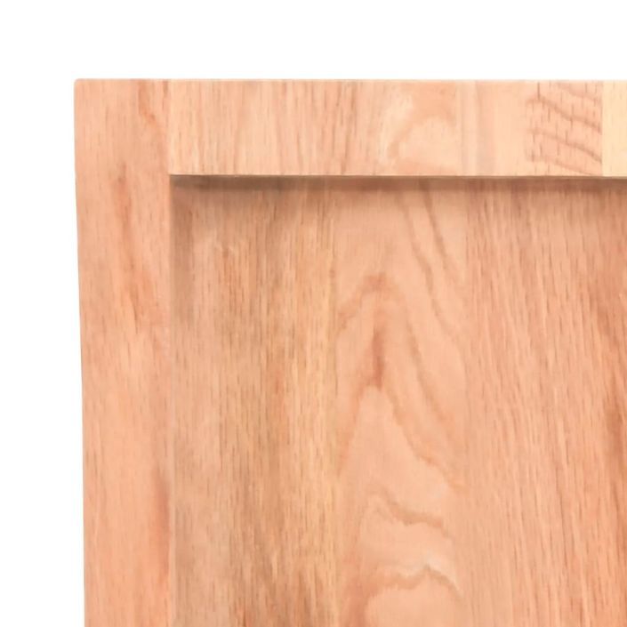 Dessus de table bois massif traité bordure assortie - Photo n°6