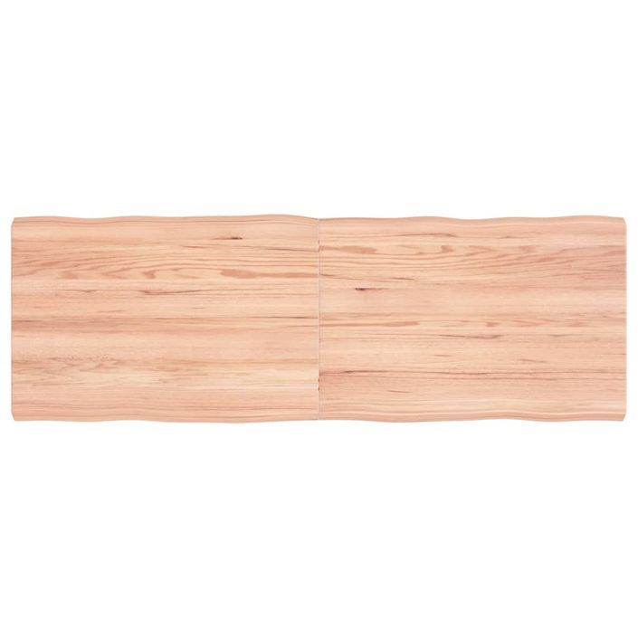 Dessus de table bois massif traité bordure assortie - Photo n°1