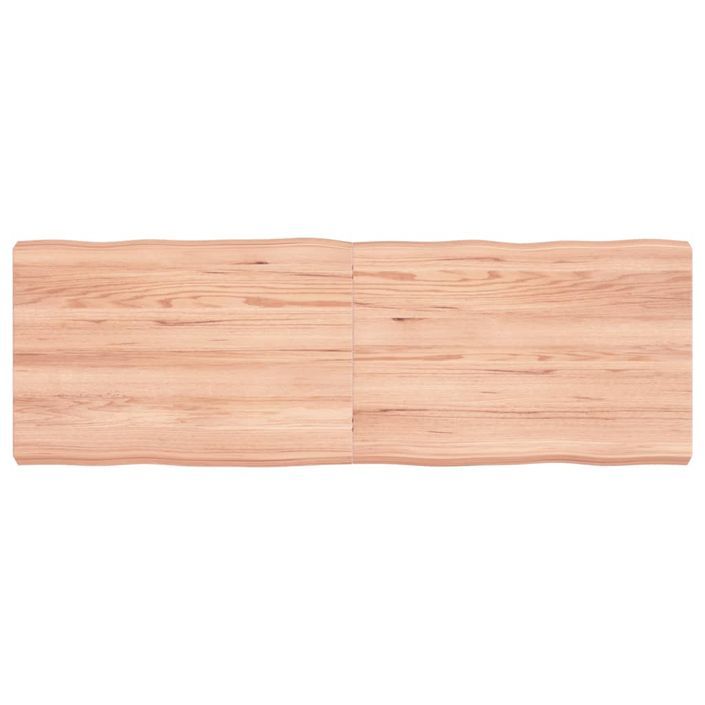 Dessus de table bois massif traité bordure assortie - Photo n°1