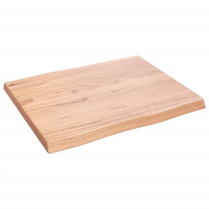 Dessus de table bois massif traité bordure assortie - Photo n°4