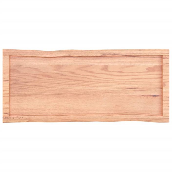 Dessus de table bois massif traité bordure assortie - Photo n°5