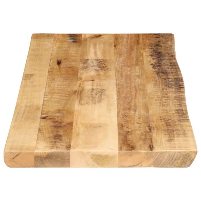 Dessus de table bord vivant 100x40x2,5 cm bois de manguier brut - Photo n°4