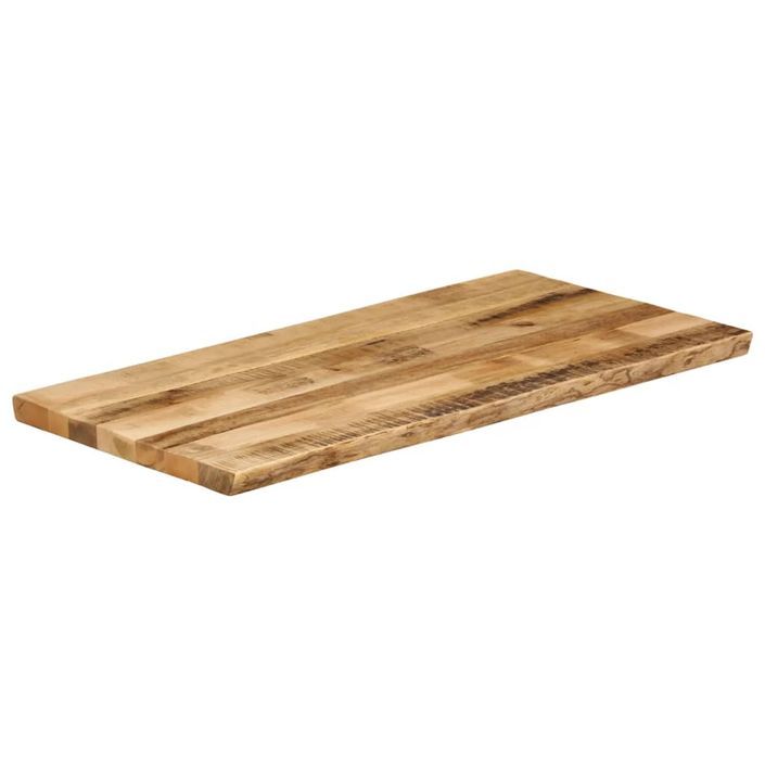 Dessus de table bord vivant 100x60x2,5 cm bois de manguier brut - Photo n°2