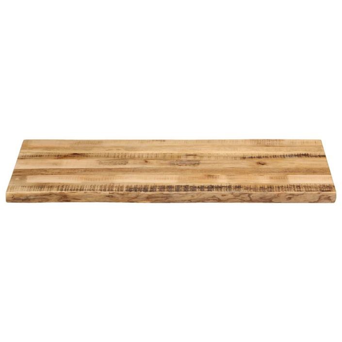 Dessus de table bord vivant 100x60x2,5 cm bois de manguier brut - Photo n°3