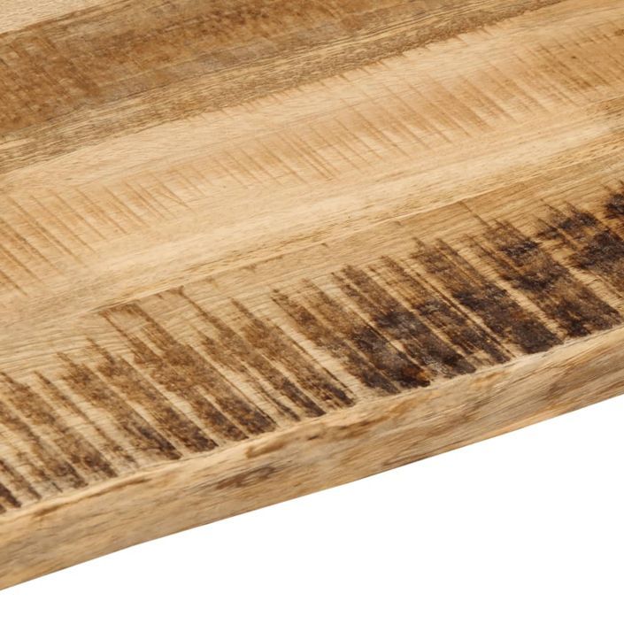 Dessus de table bord vivant 100x60x2,5 cm bois de manguier brut - Photo n°7