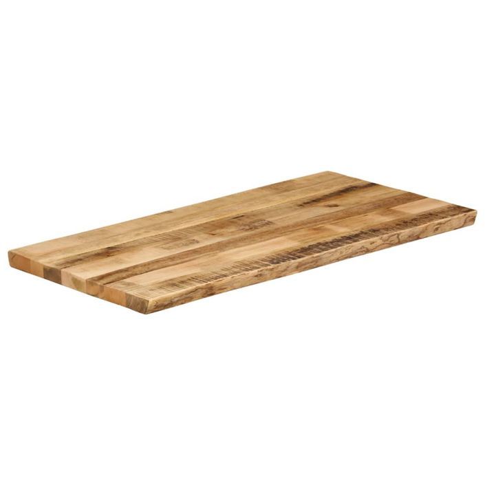 Dessus de table bord vivant 100x60x3,8 cm bois de manguier brut - Photo n°2