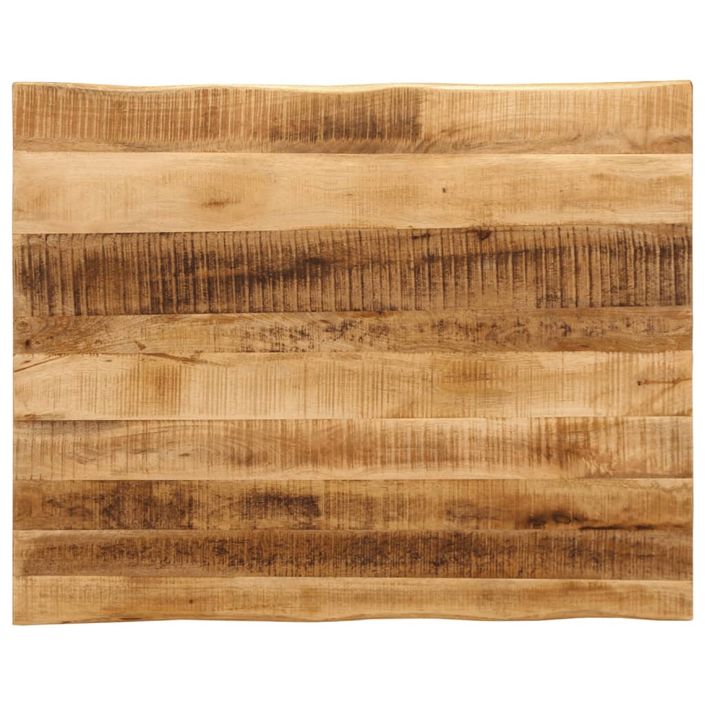 Dessus de table bord vivant 100x80x2,5 cm bois de manguier brut - Photo n°1