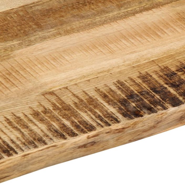 Dessus de table bord vivant 100x80x2,5 cm bois de manguier brut - Photo n°7